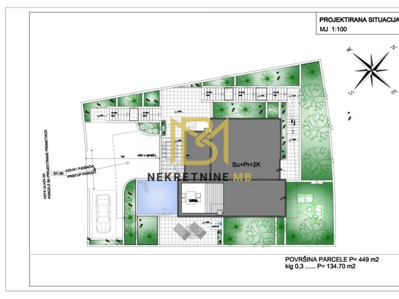 Prodajemo građevno zemljište s projektom,Klis,450m2