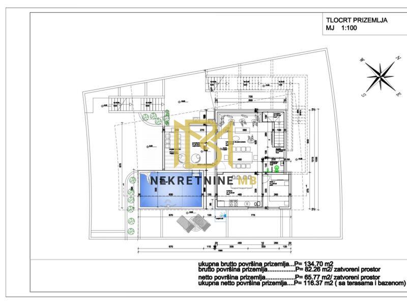 Prodajemo građevno zemljište s projektom,Klis,450m2